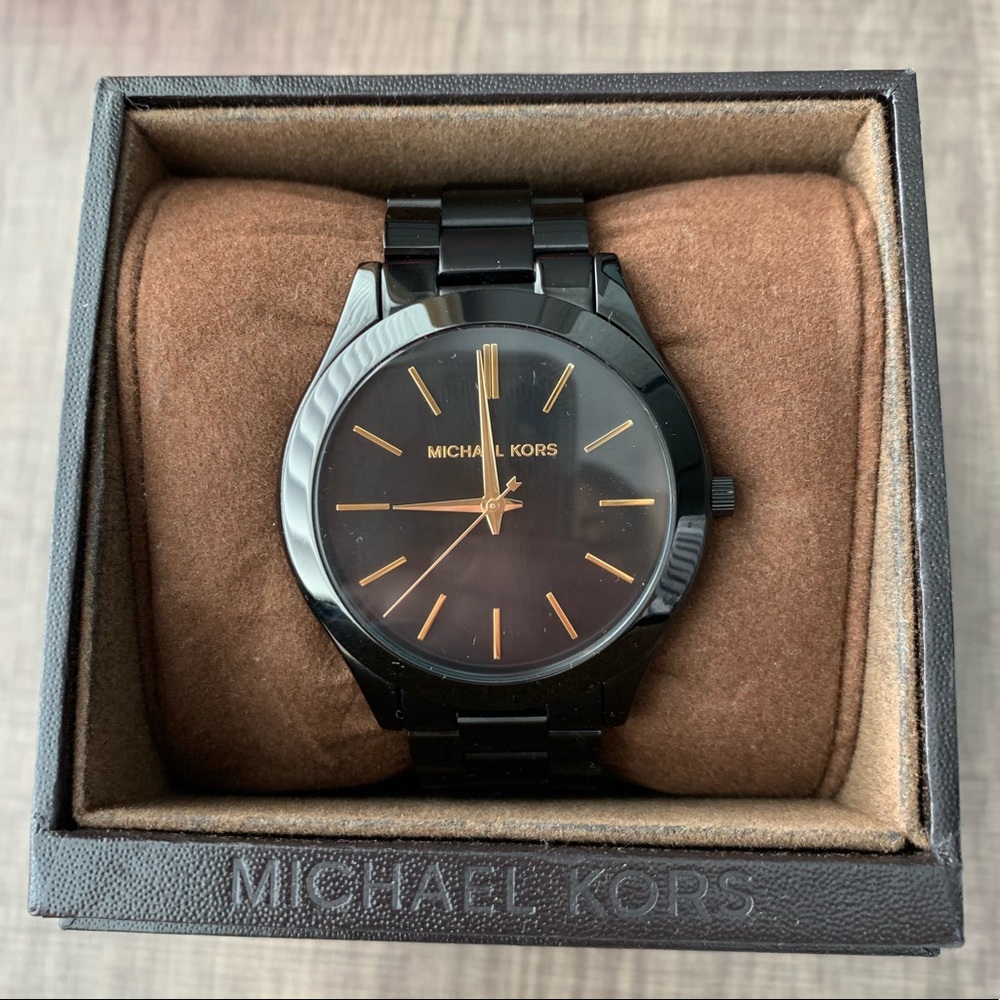 Black & Gold Michael Kors Watch